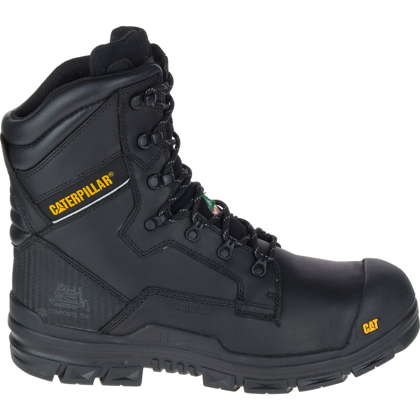 Caterpillar Boots Online Pakistan - Caterpillar Scaffold Waterproof Tx Csa Nanotoe Mens Work Boots Black (482603-RAQ)